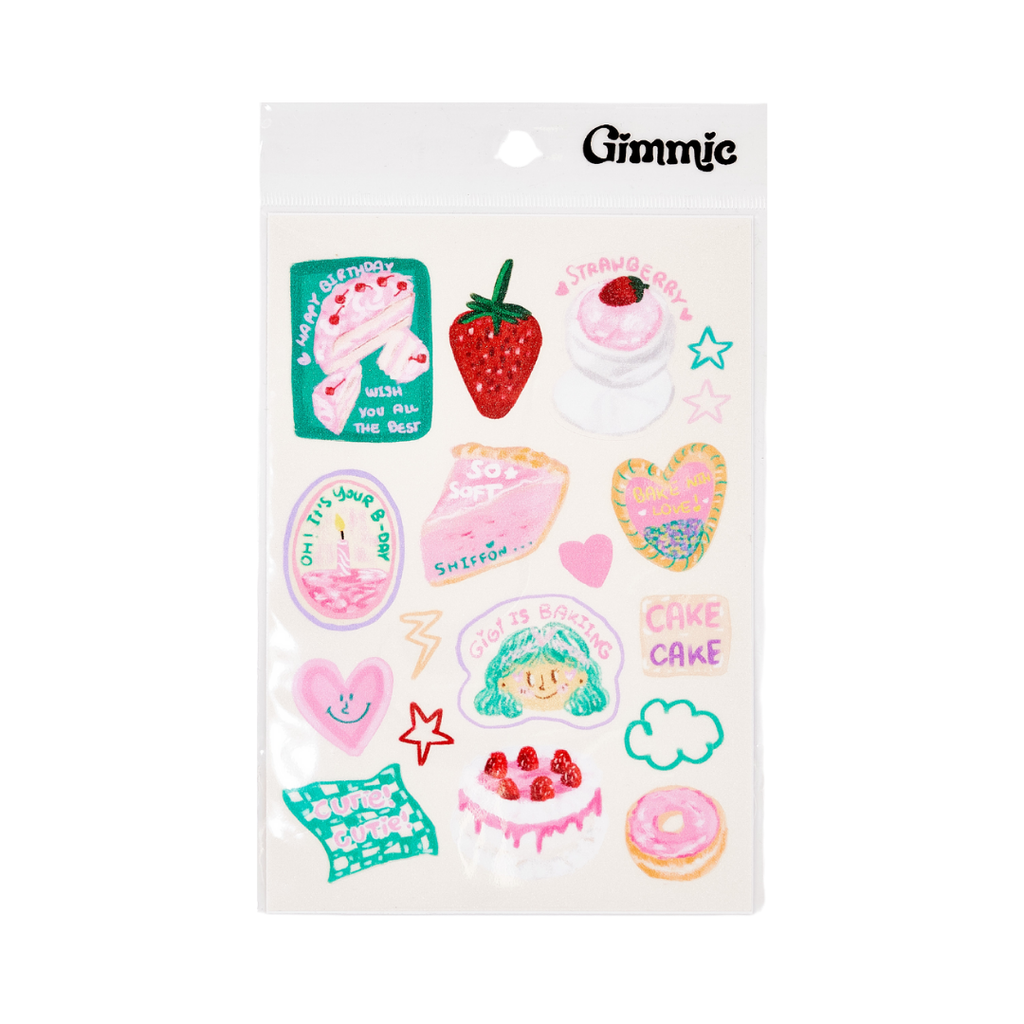 Gimmic Baking Sticker Sheet