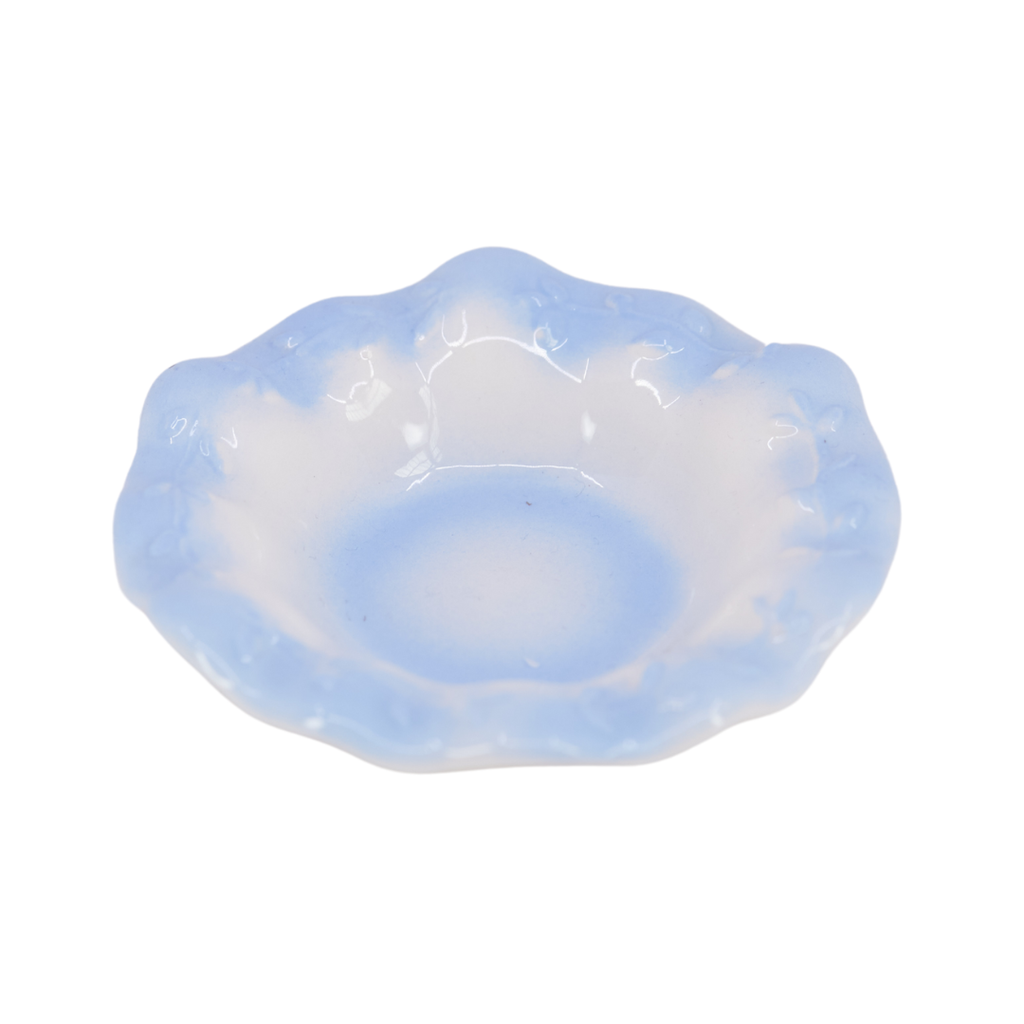 Blue Floral Trinket Dish