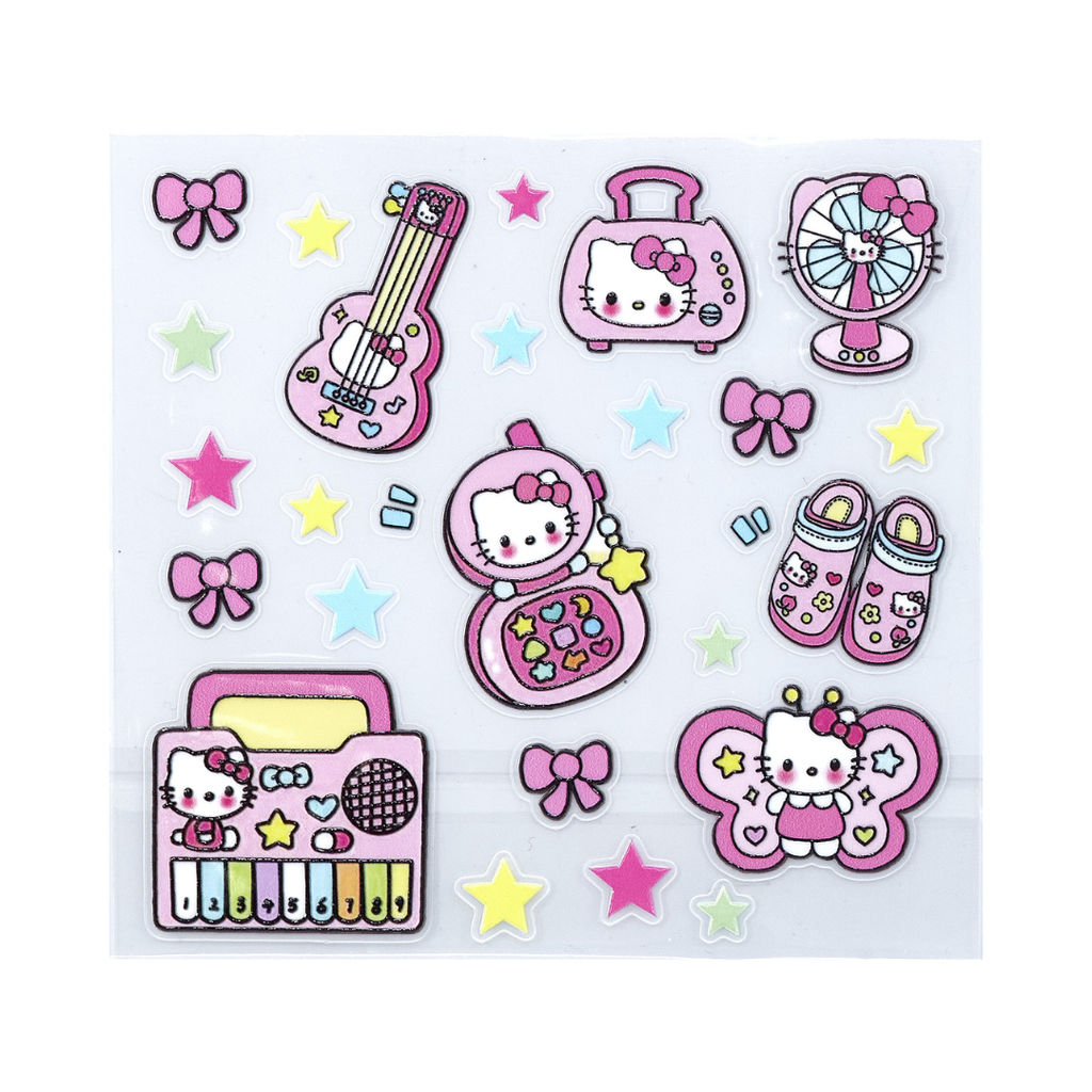 Hello Kitty Cute Star Sticker Sheet | Our Satellite Hearts