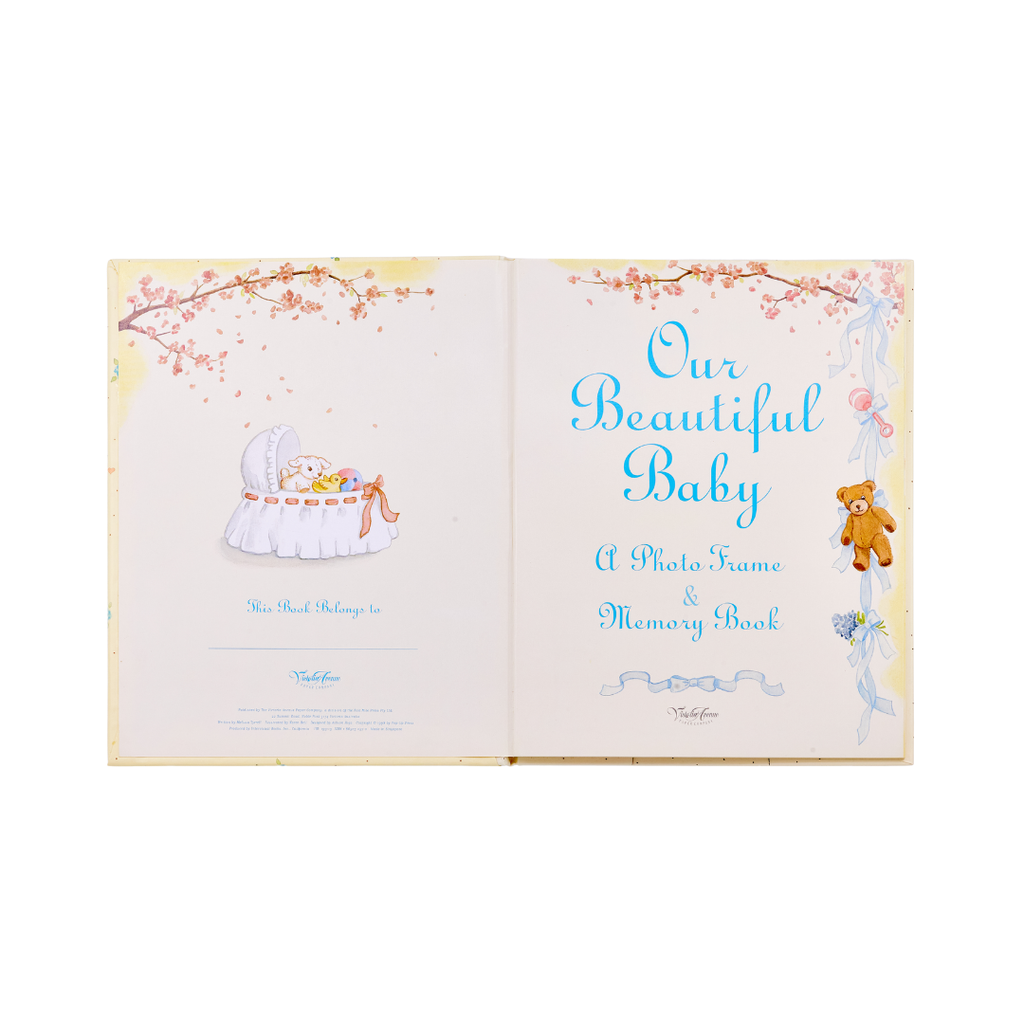 Vintage Our Beautiful Baby Memory Album & Frame