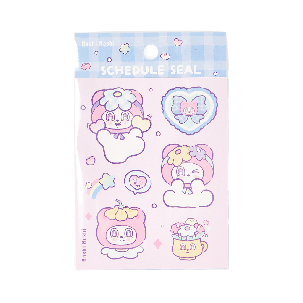 Blue Schedule Seal Sticker Sheet