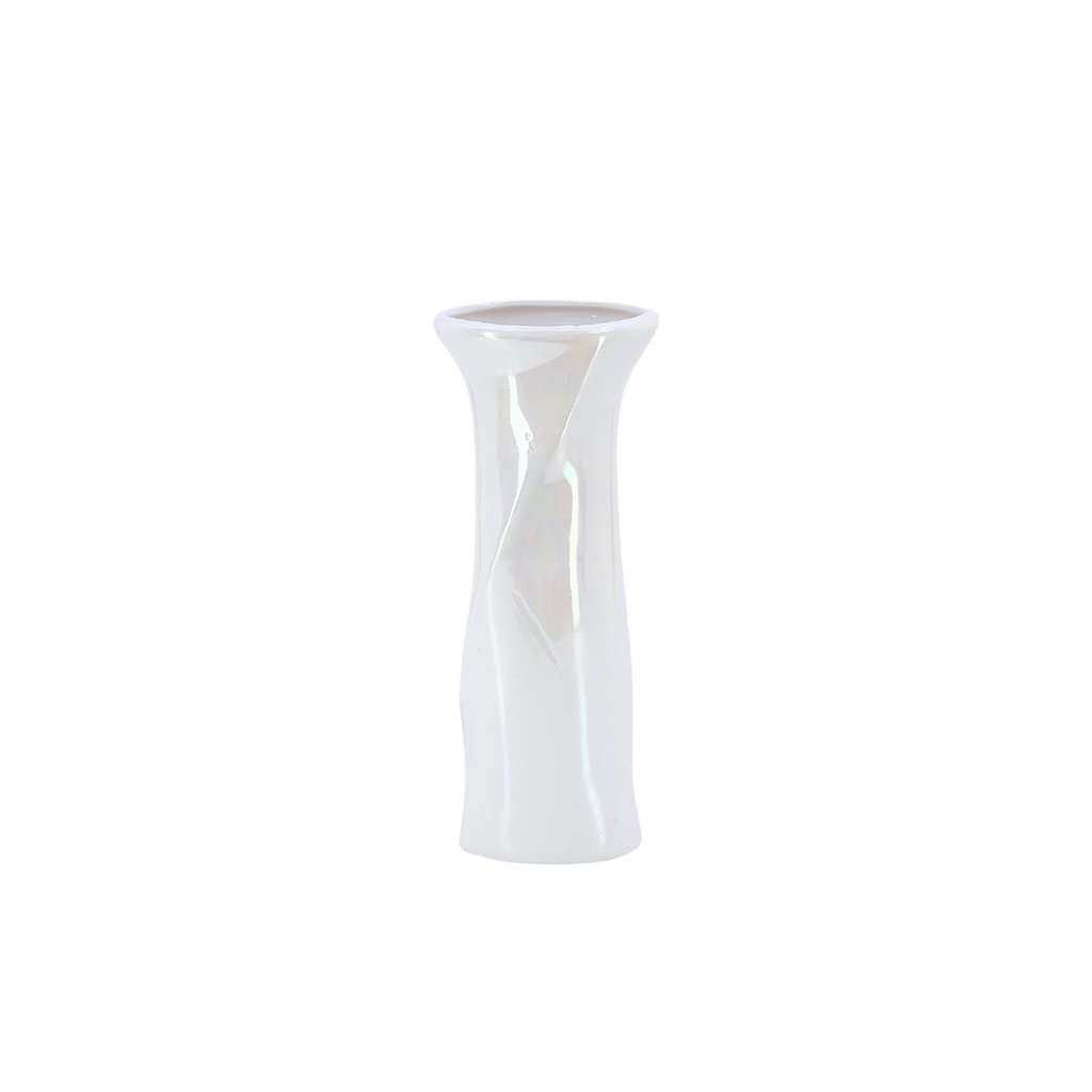 Iridescent Floral Bud Vase