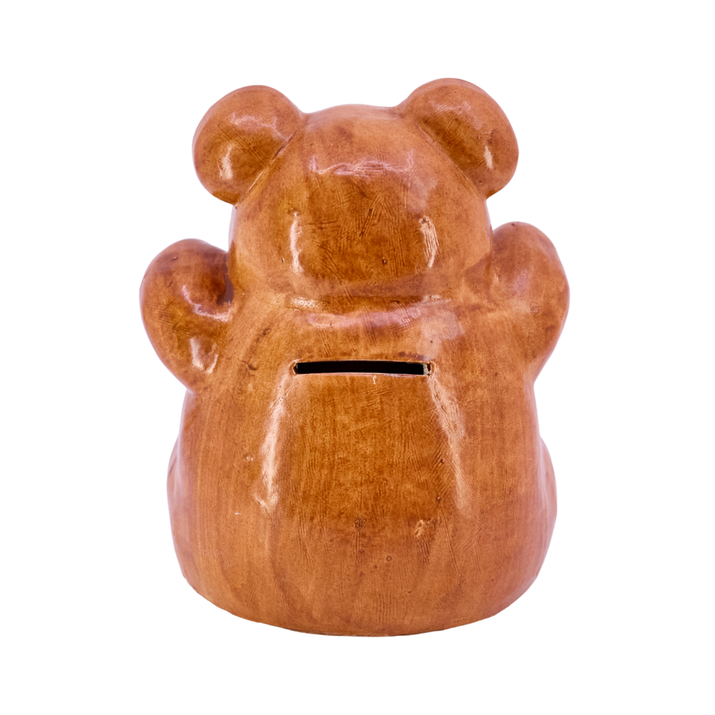Vintage Teddy Bear Coin Bank