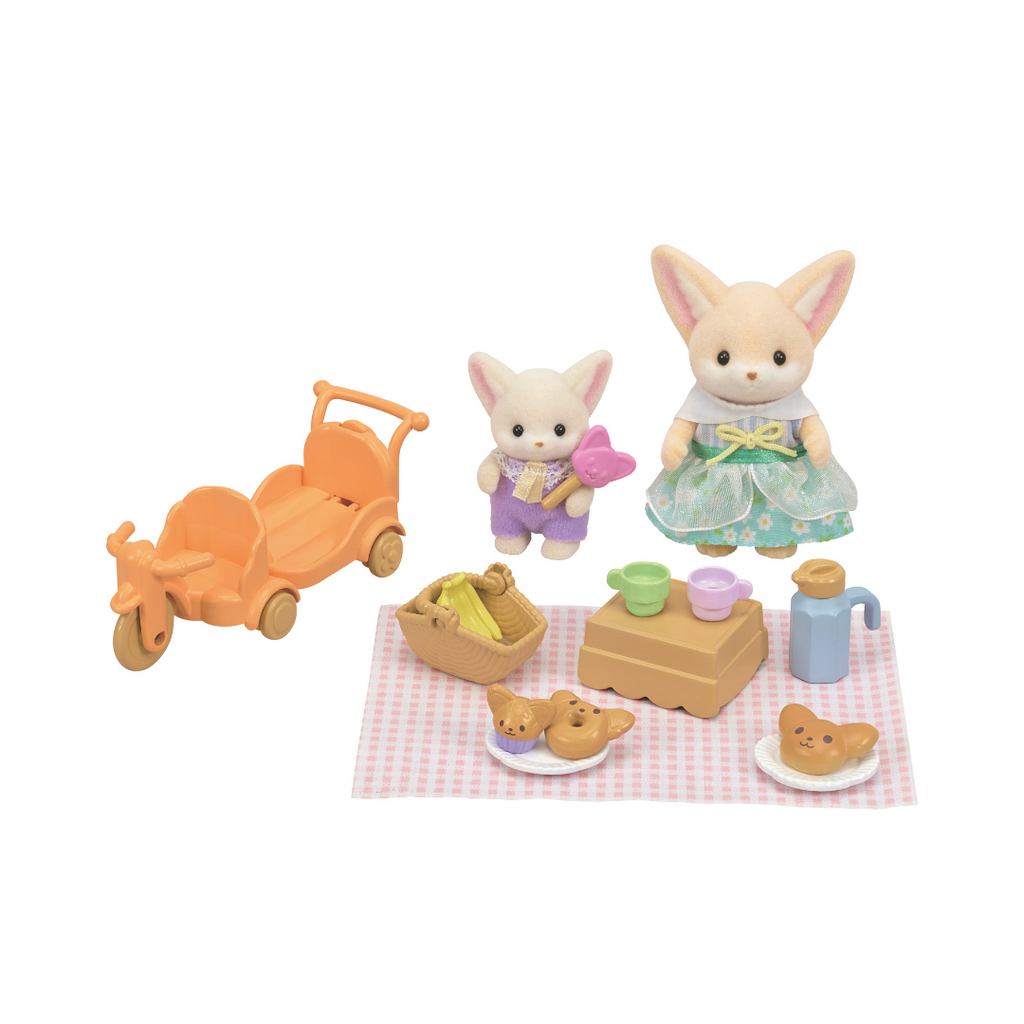 Sylvanian Families // Sunny Picnic Set - Fennec Fox Sister & Baby