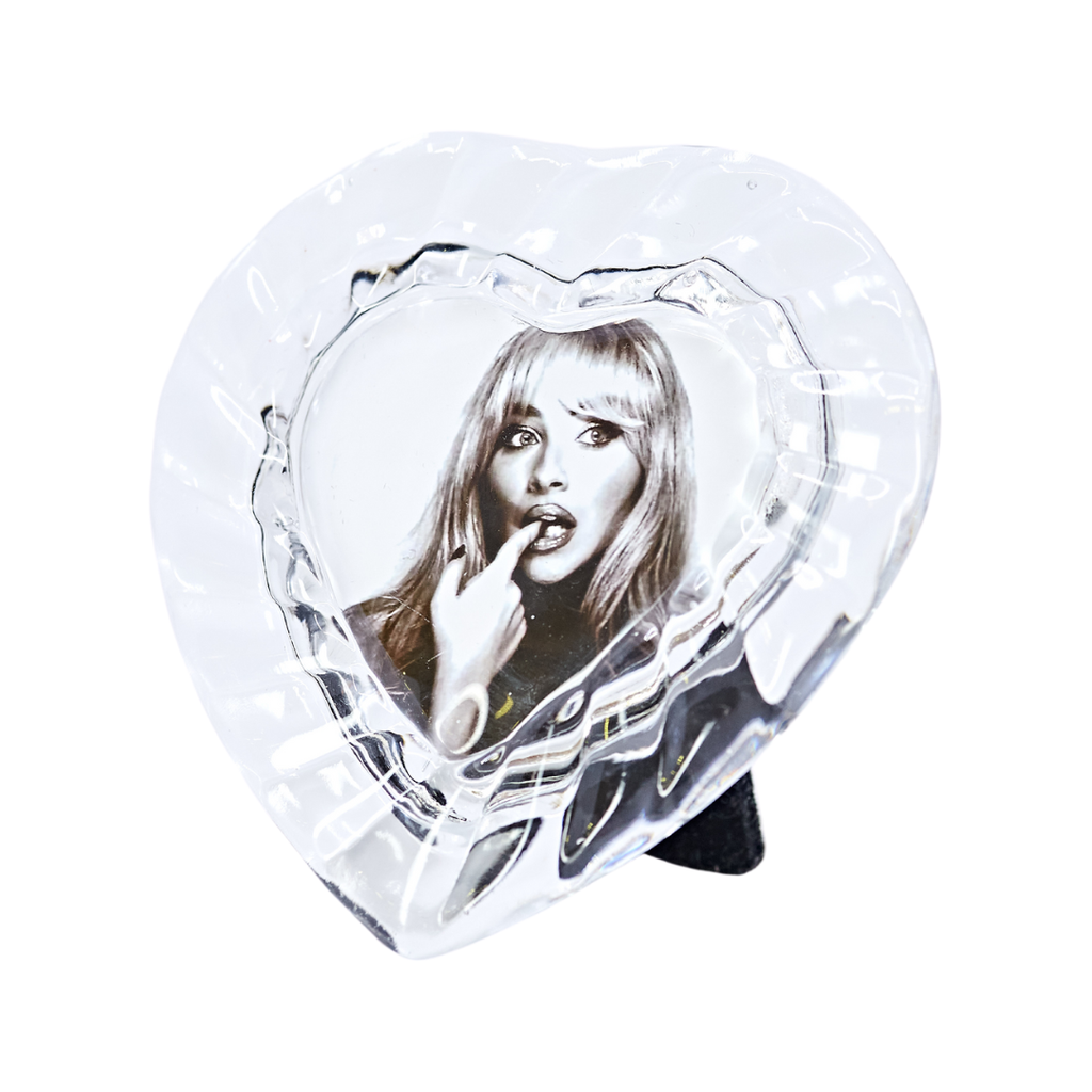 Glass Heart Photo Frame