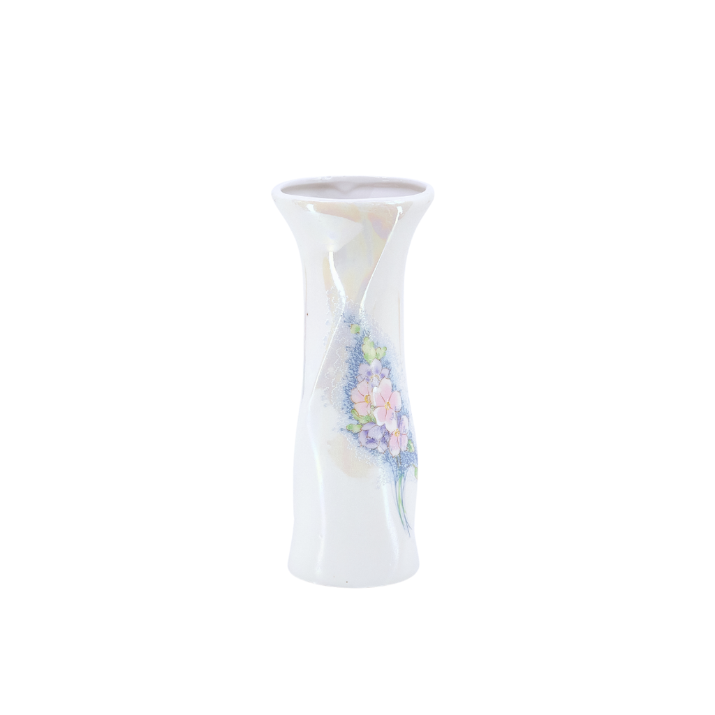 Iridescent Floral Bud Vase