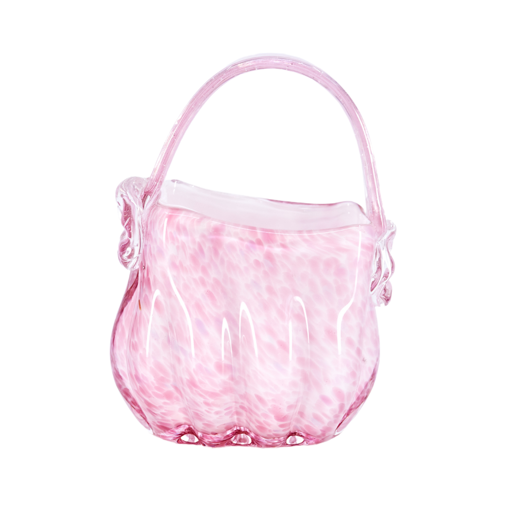 Vintage Hand-blown Glass Handbag