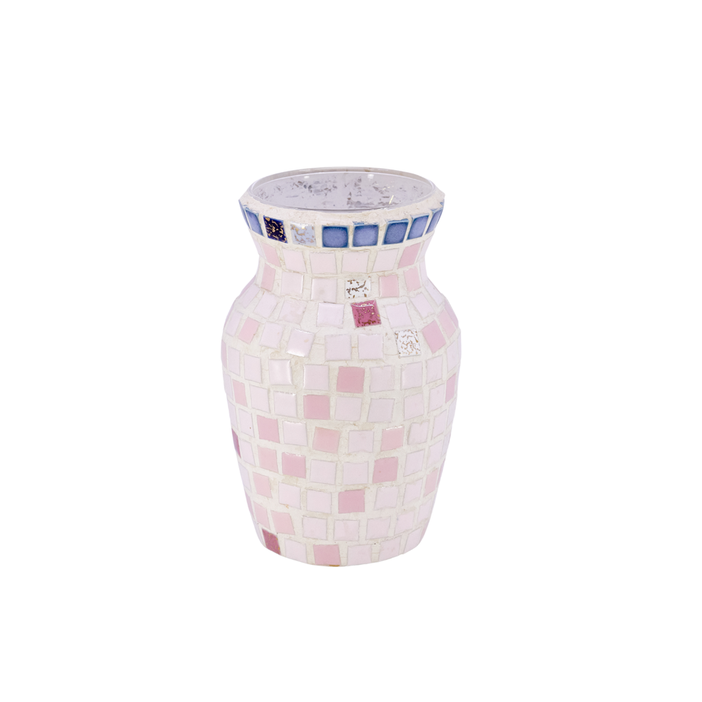 Pink Mosaic Vase