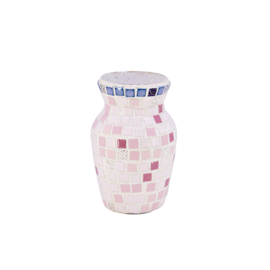 Pink Mosaic Vase