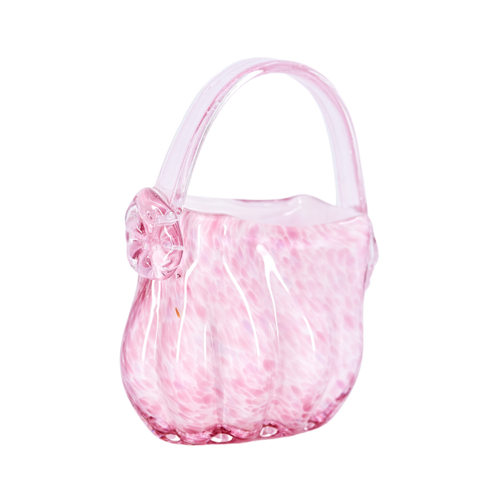 Vintage Hand-blown Glass Handbag