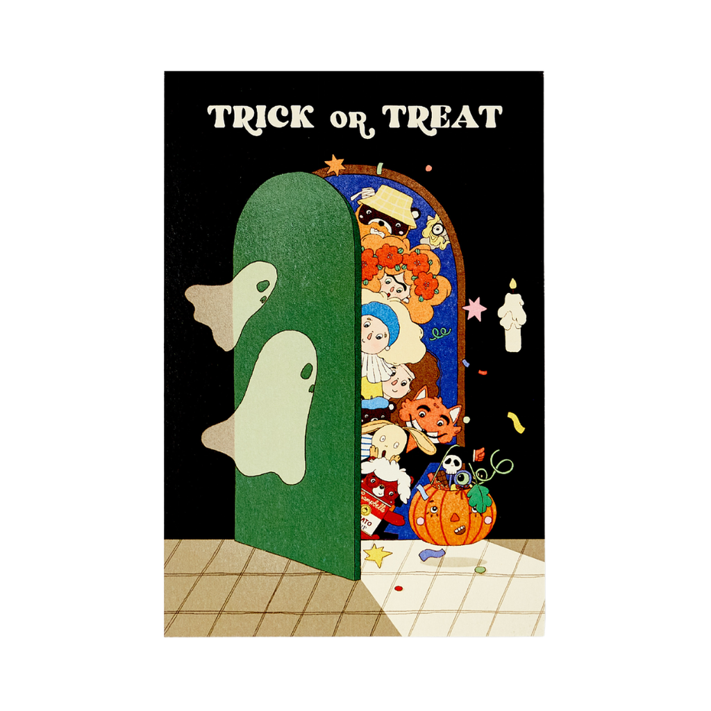 The Bake Cottage Trick or Treat Postcard