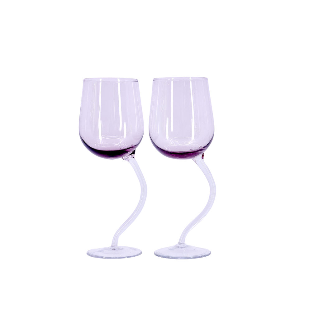 Tipsy Twist Wine Glasses (Set of 2)