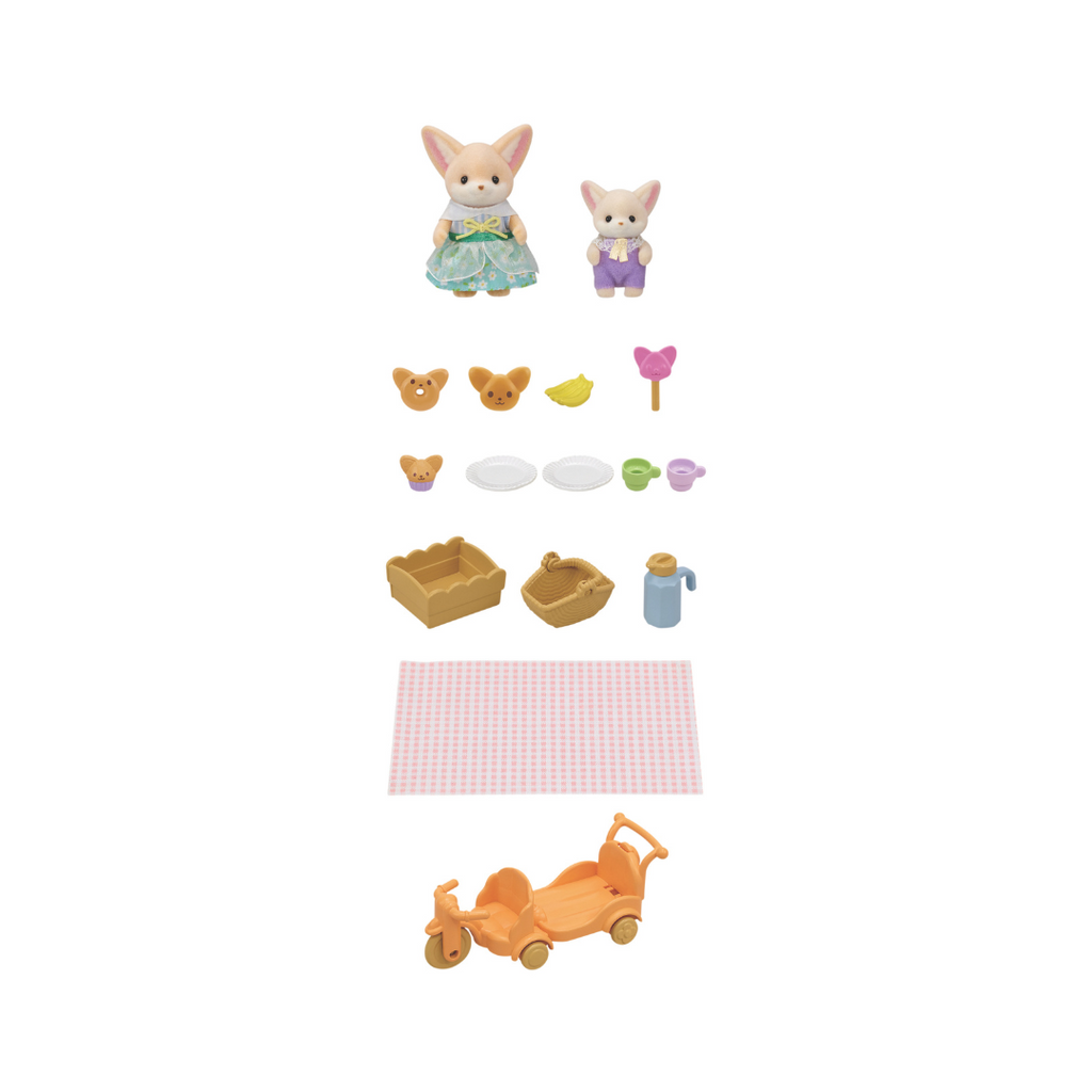 Sylvanian Families // Sunny Picnic Set - Fennec Fox Sister & Baby