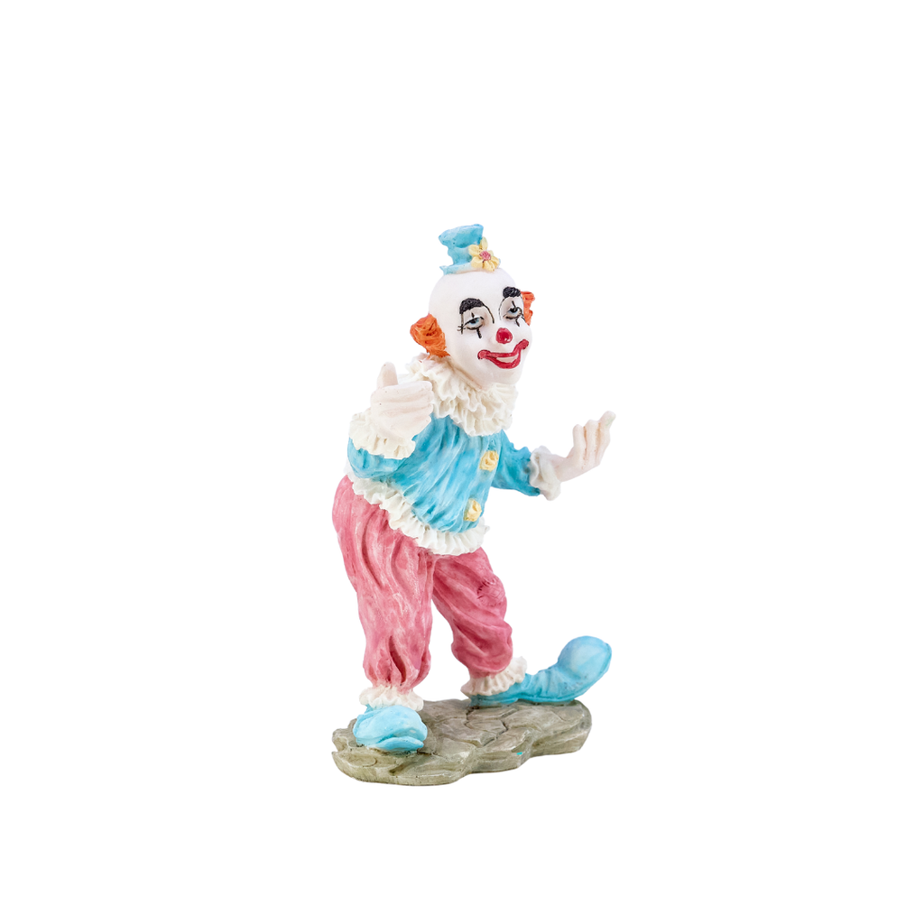 Pastel Circus Clown Figurine