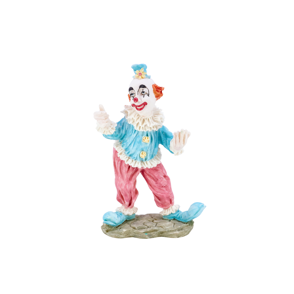 Pastel Circus Clown Figurine