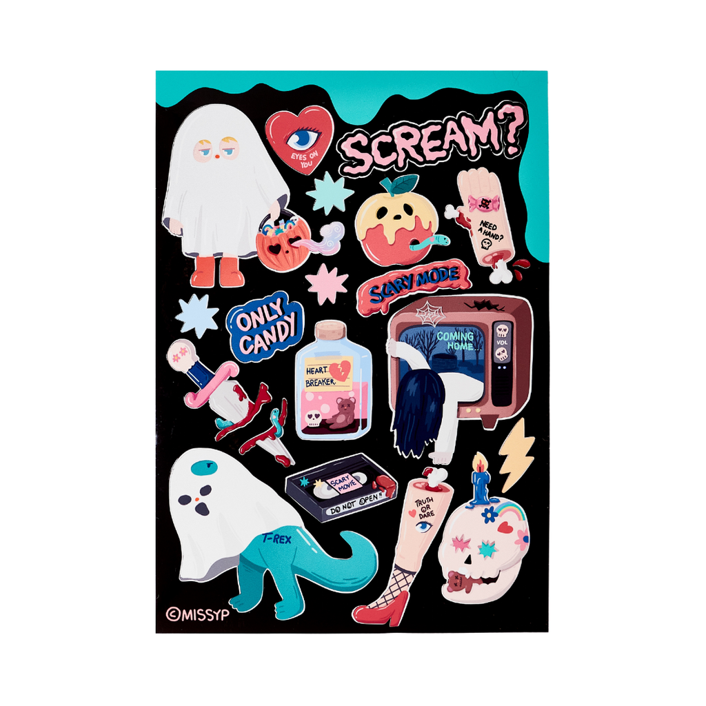 Missy P Scary Candy Sticker Sheet