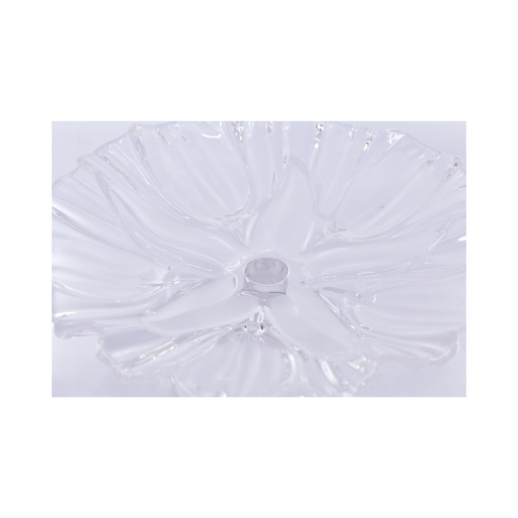 Scalloped Glass Pedestal Dish