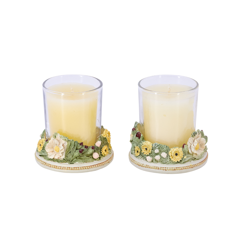 Sunflower Garden Candle Holders (Pair)