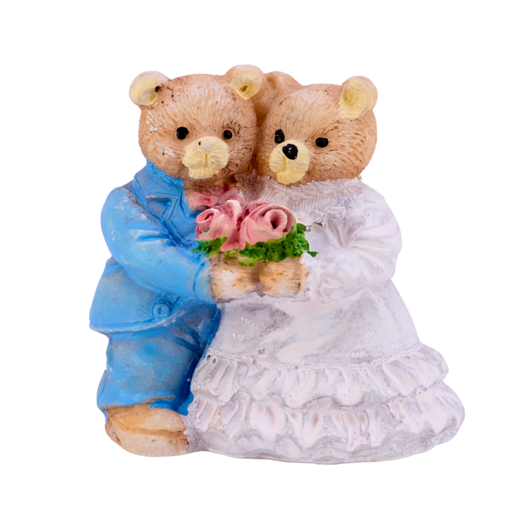 Bride & Groom Teddy Figurine