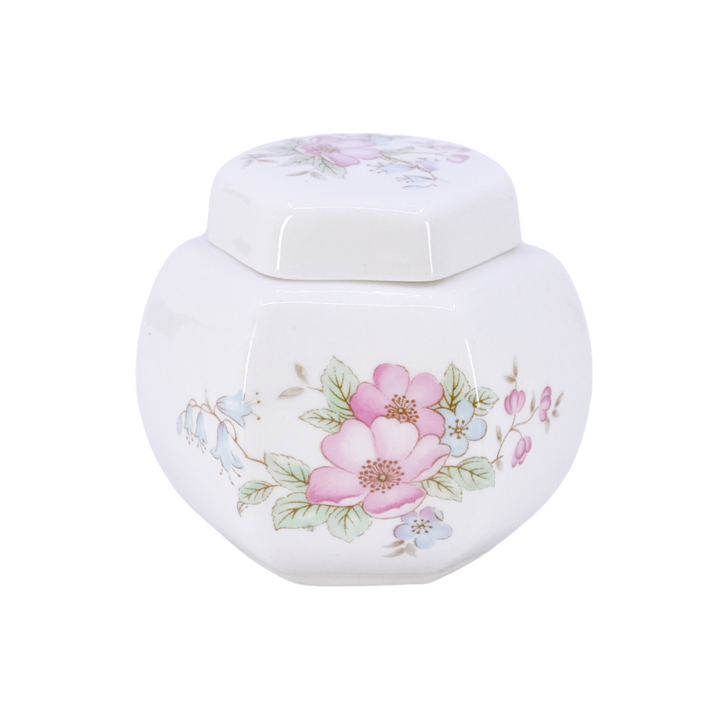 Small Floral Ceramic Lidded Pot