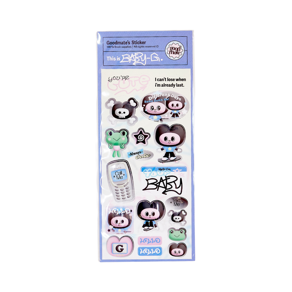 Goodmate's This is Baby-G Sticker Sheet