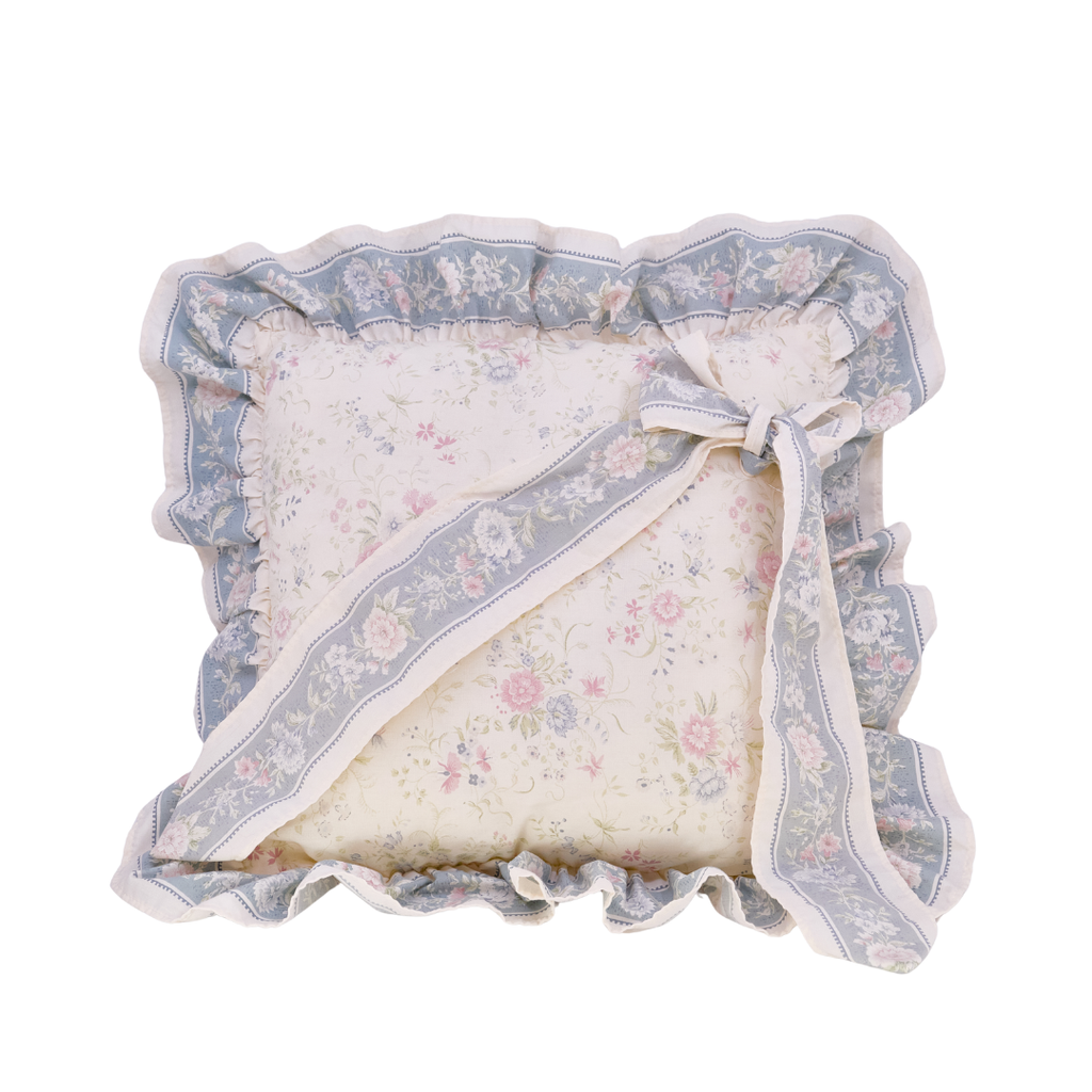 Pastel Ruffle Bow Cushion