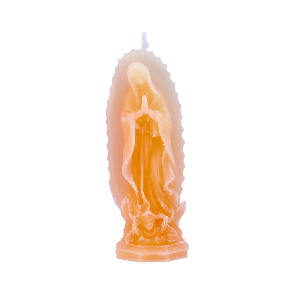 Virgin Mary Candle - Peach