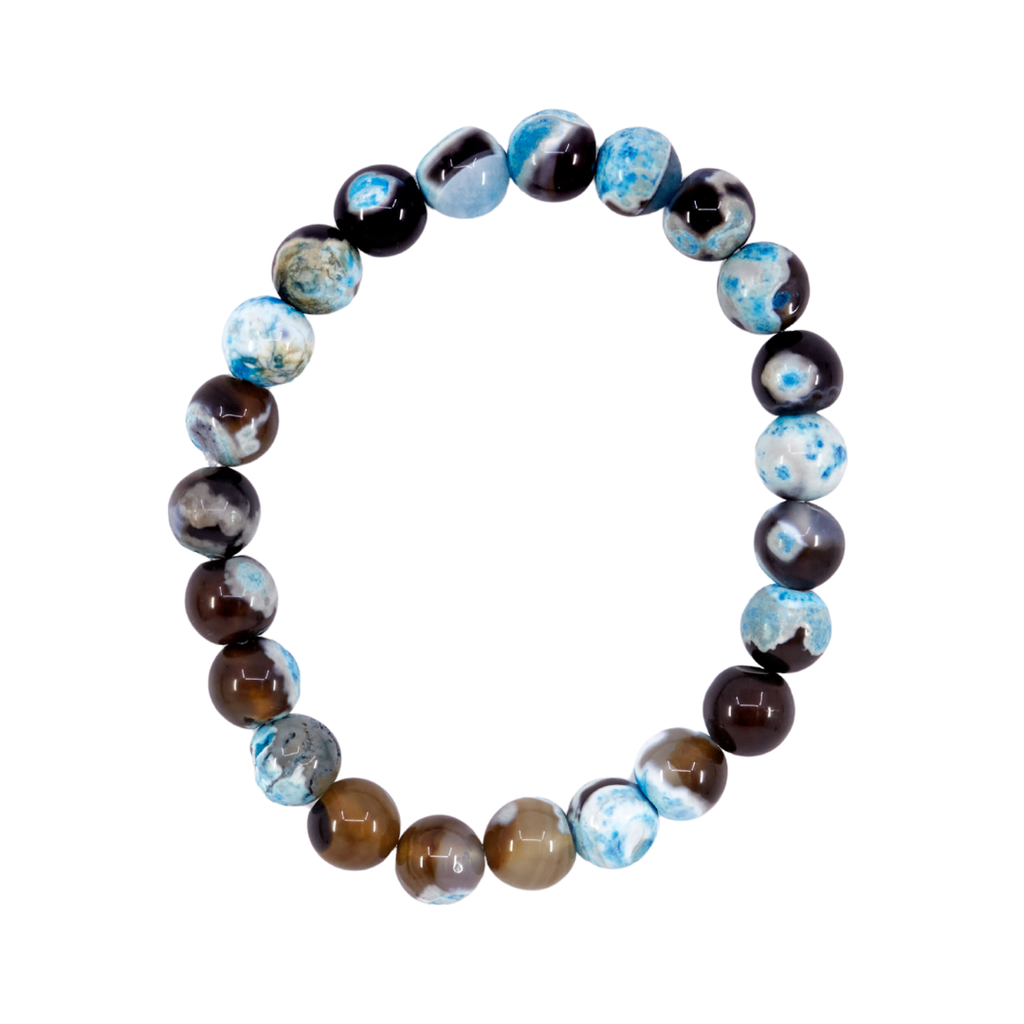 Blue Orca Agate Bracelet