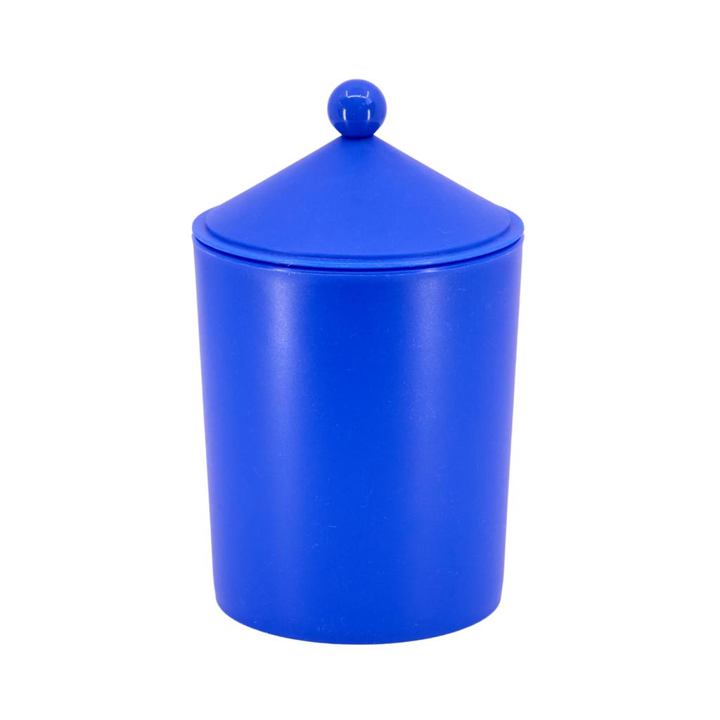 Blue Plastic Canister