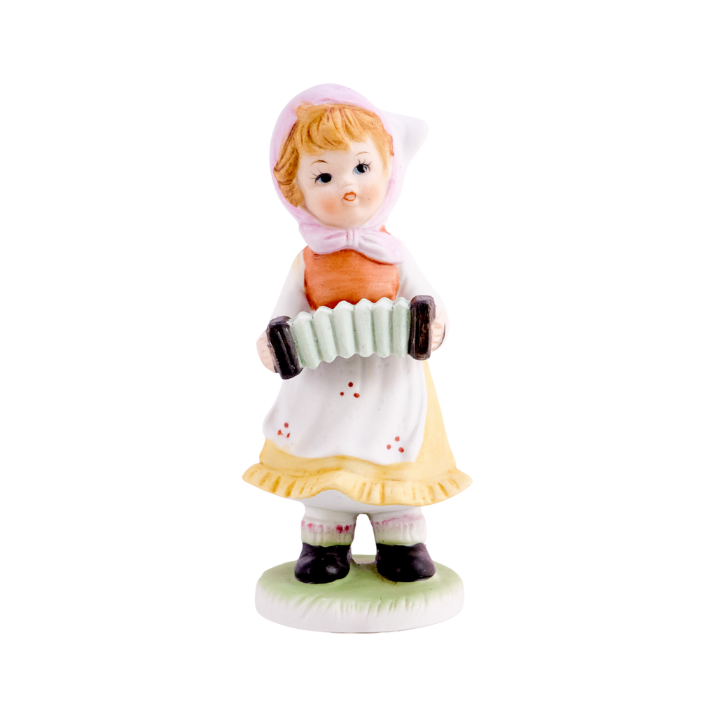 Accordion Girl Figurine