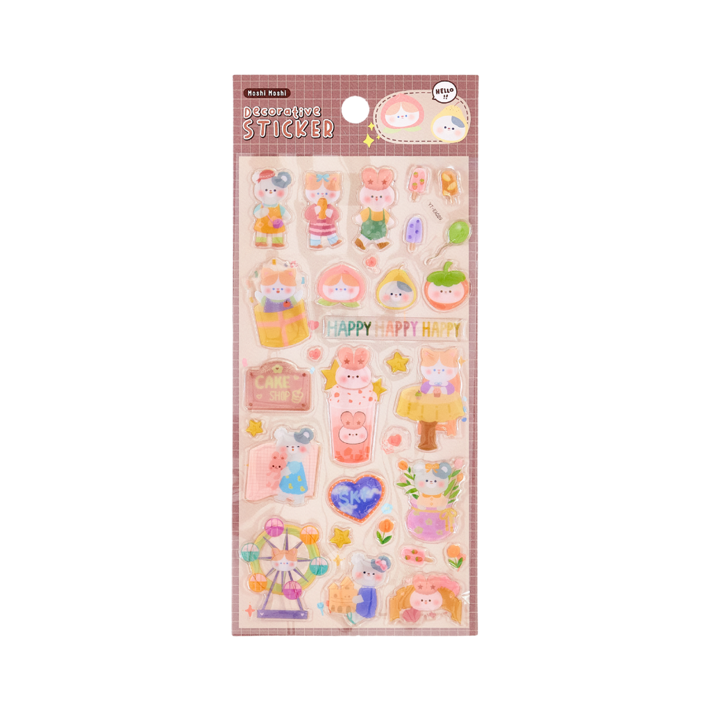 Moshi Moshi // Cake Shop Jelly Sticker Sheet