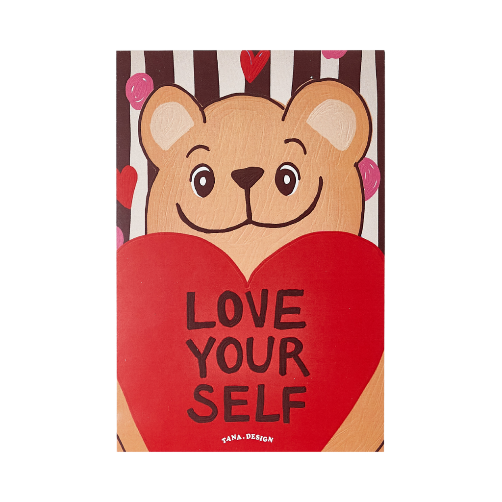 Tana Design Love Yourself Bear Postcard