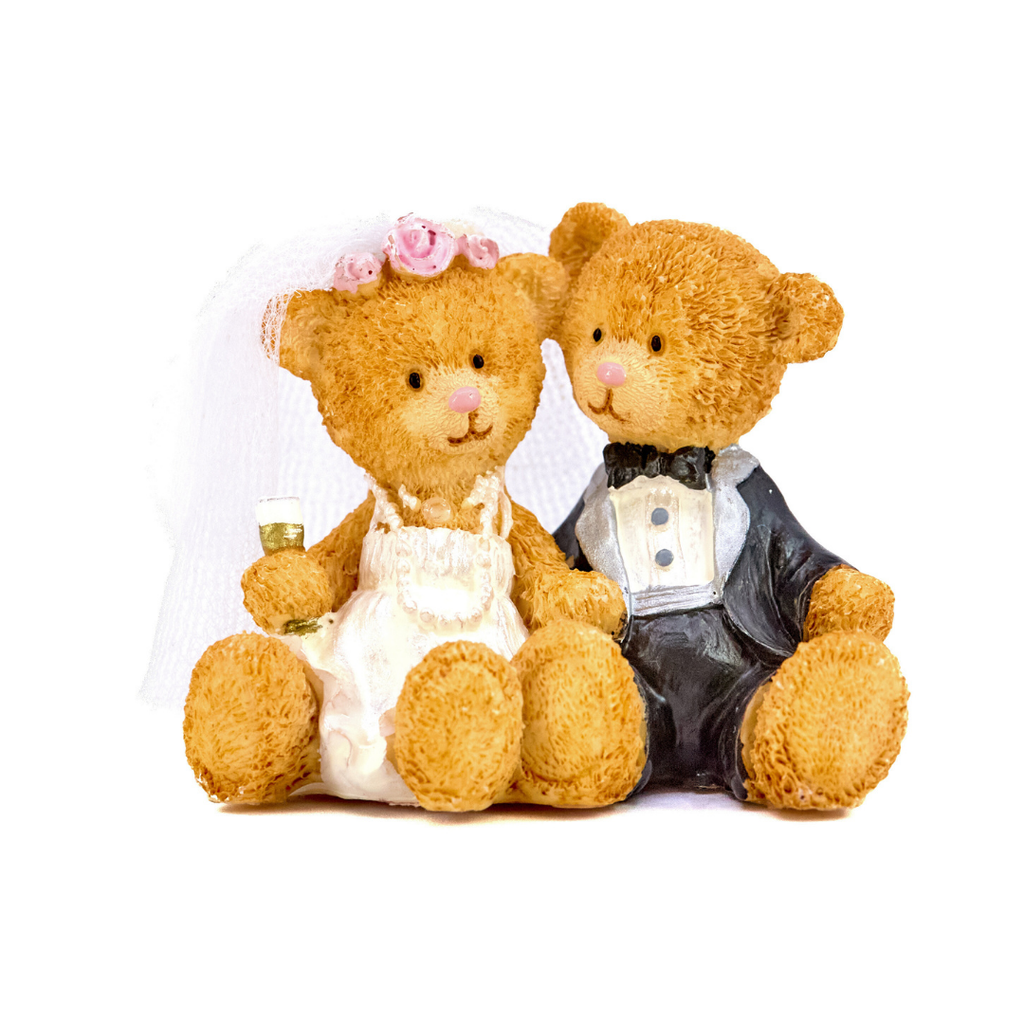 Wedding Teddies (With Veil) Figurine