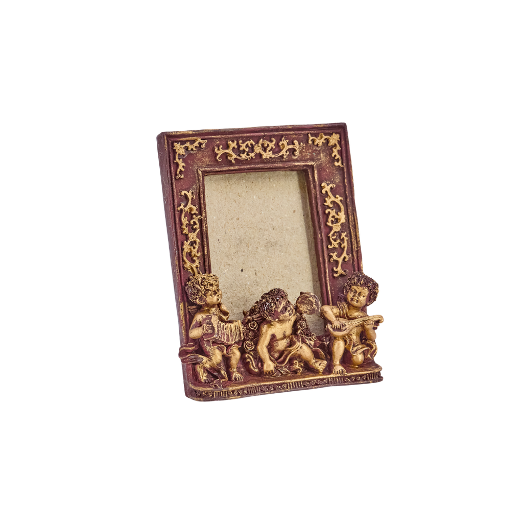 Baroque Cherub Musician Frame