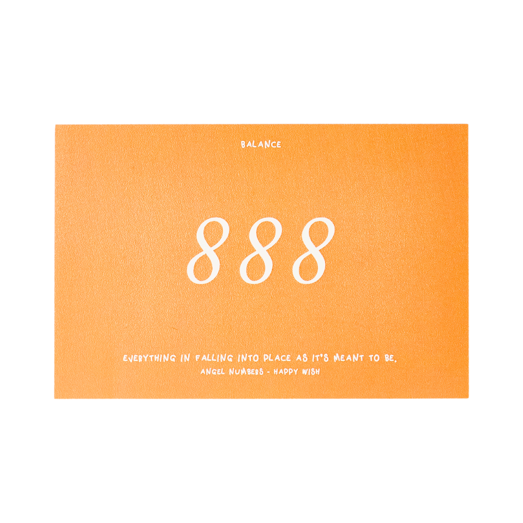 Happy Wish 888 Angel Numbers Postcard