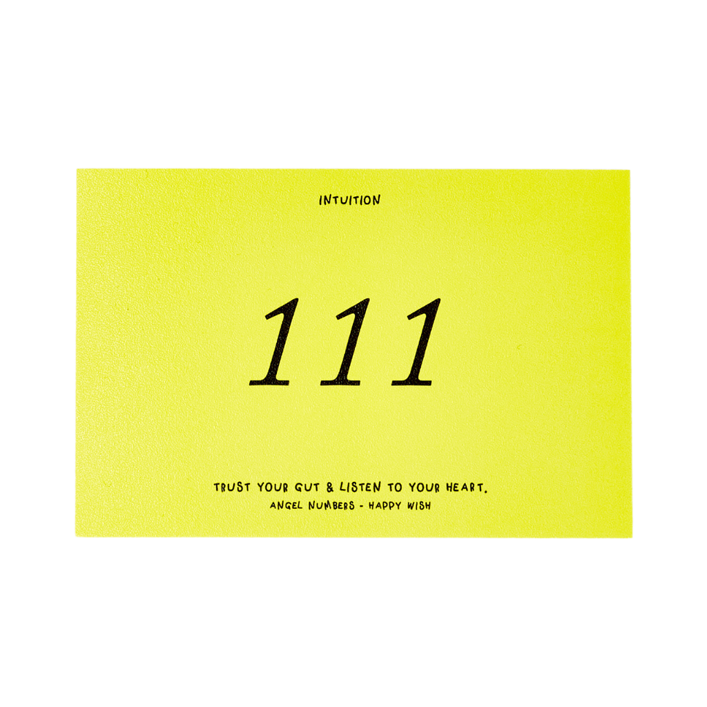 Happy Wish 111 Angel Numbers Postcard