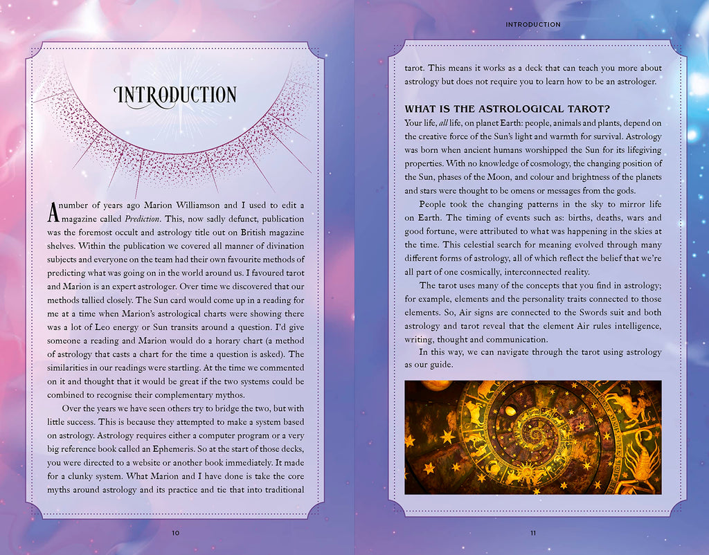 The Astrological Tarot Book and Card Deck