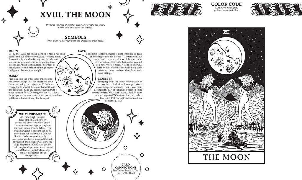 Modern Witch Tarot Coloring Book