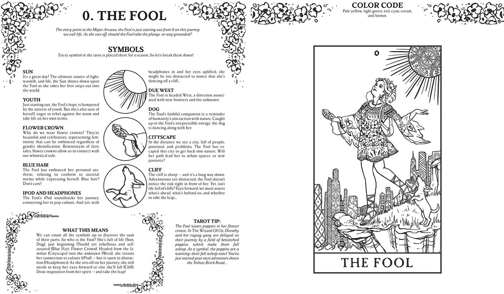 Modern Witch Tarot Coloring Book