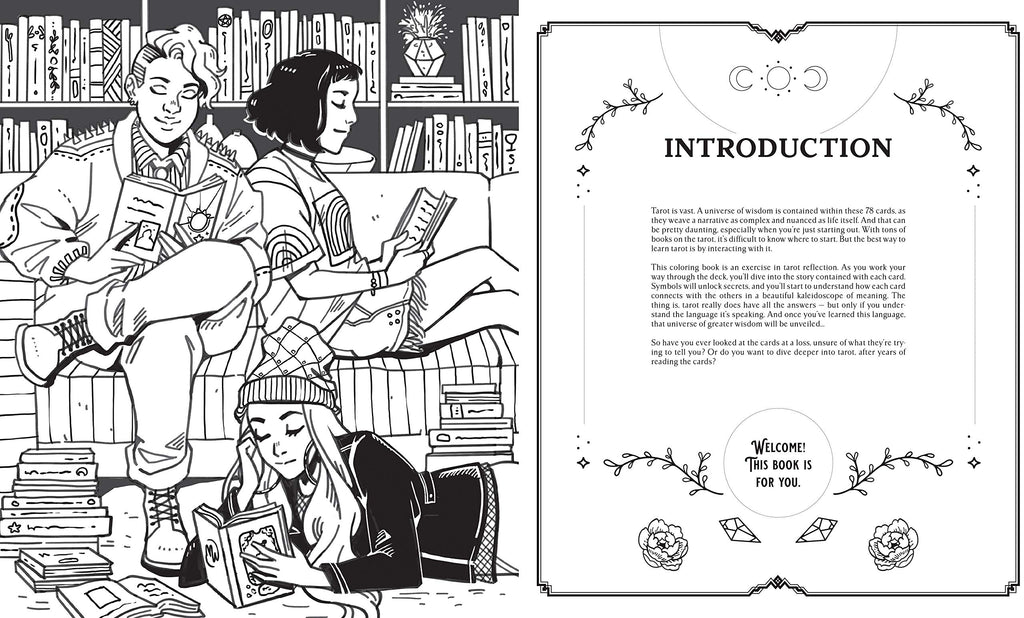 Modern Witch Tarot Coloring Book