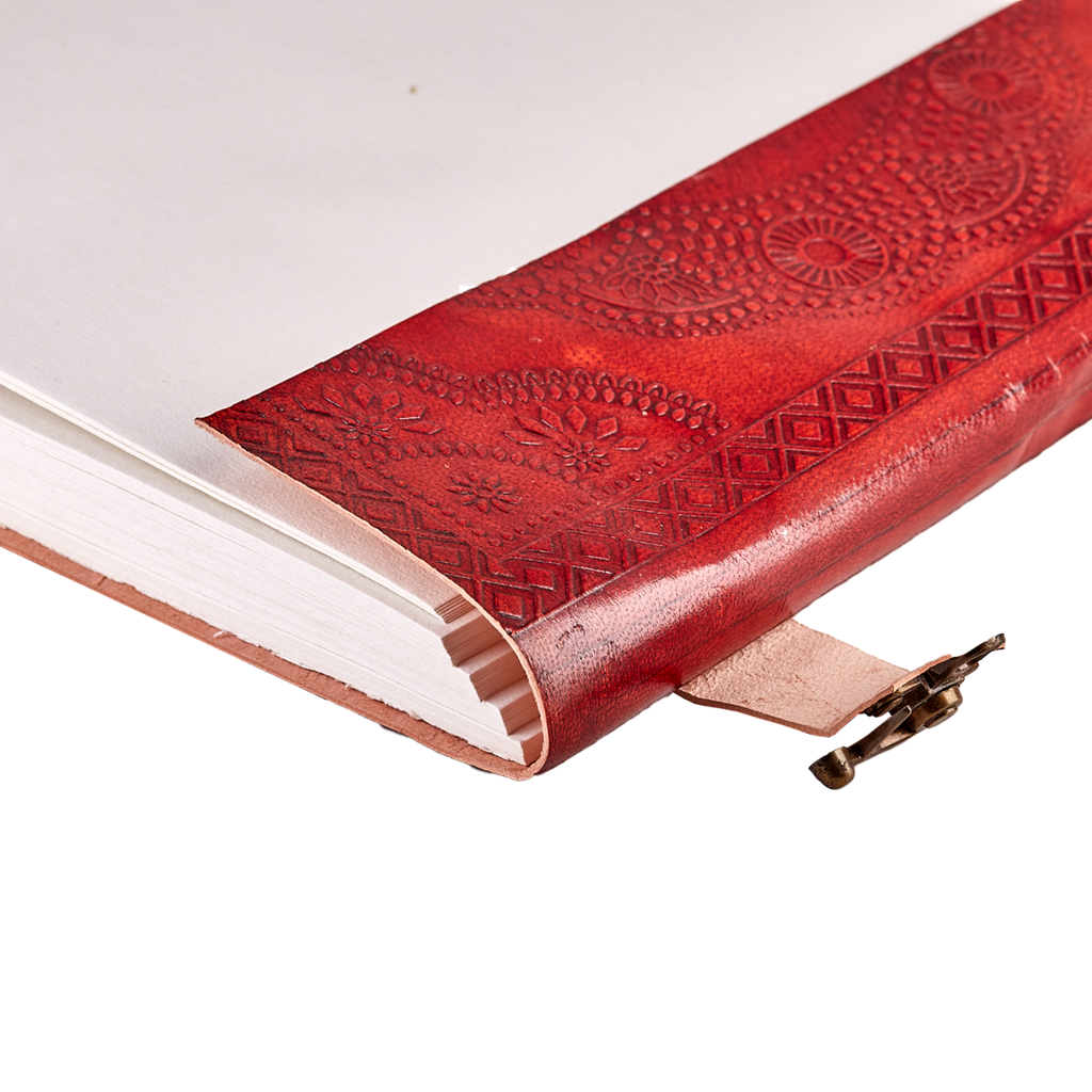 Mermaid and Stones Leather Journal 25 x 32cm