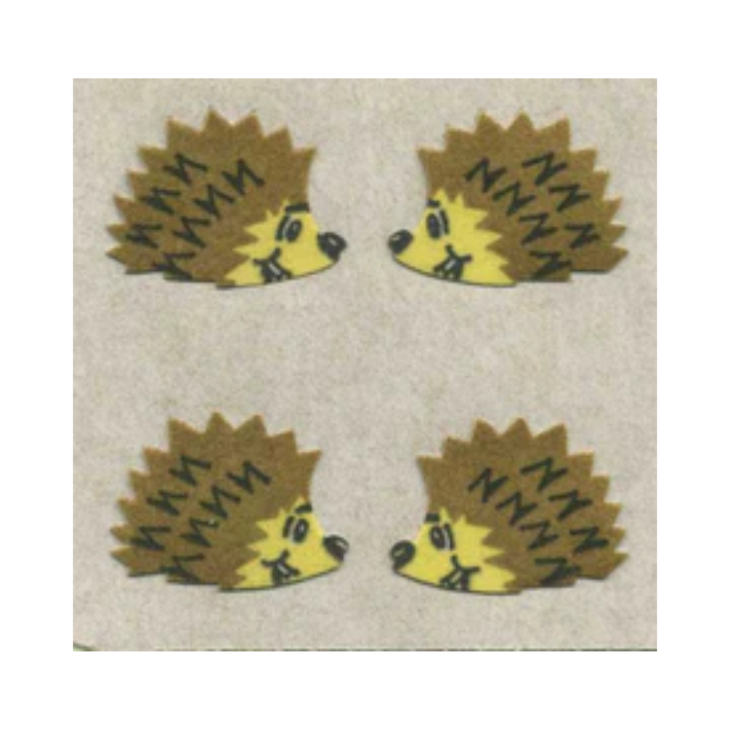 Hedgehogs Fuzzy Sticker Sheet