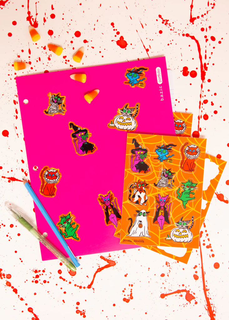 Cats in Costumes Sticker Sheet