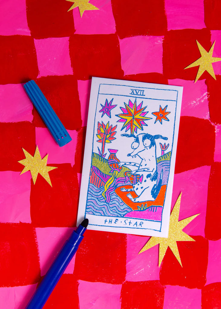 The Star Risograph Greeting Card