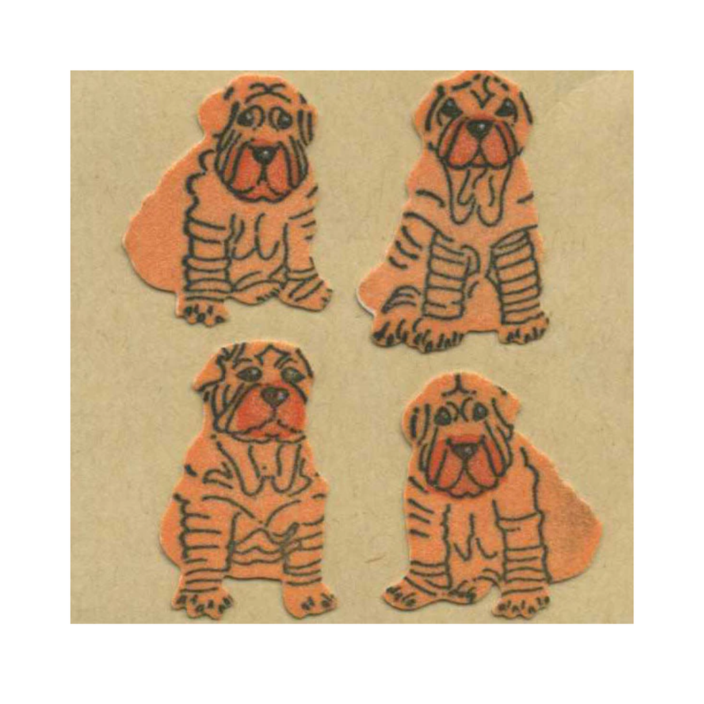 Shar Peis Fuzzy Sticker Sheet