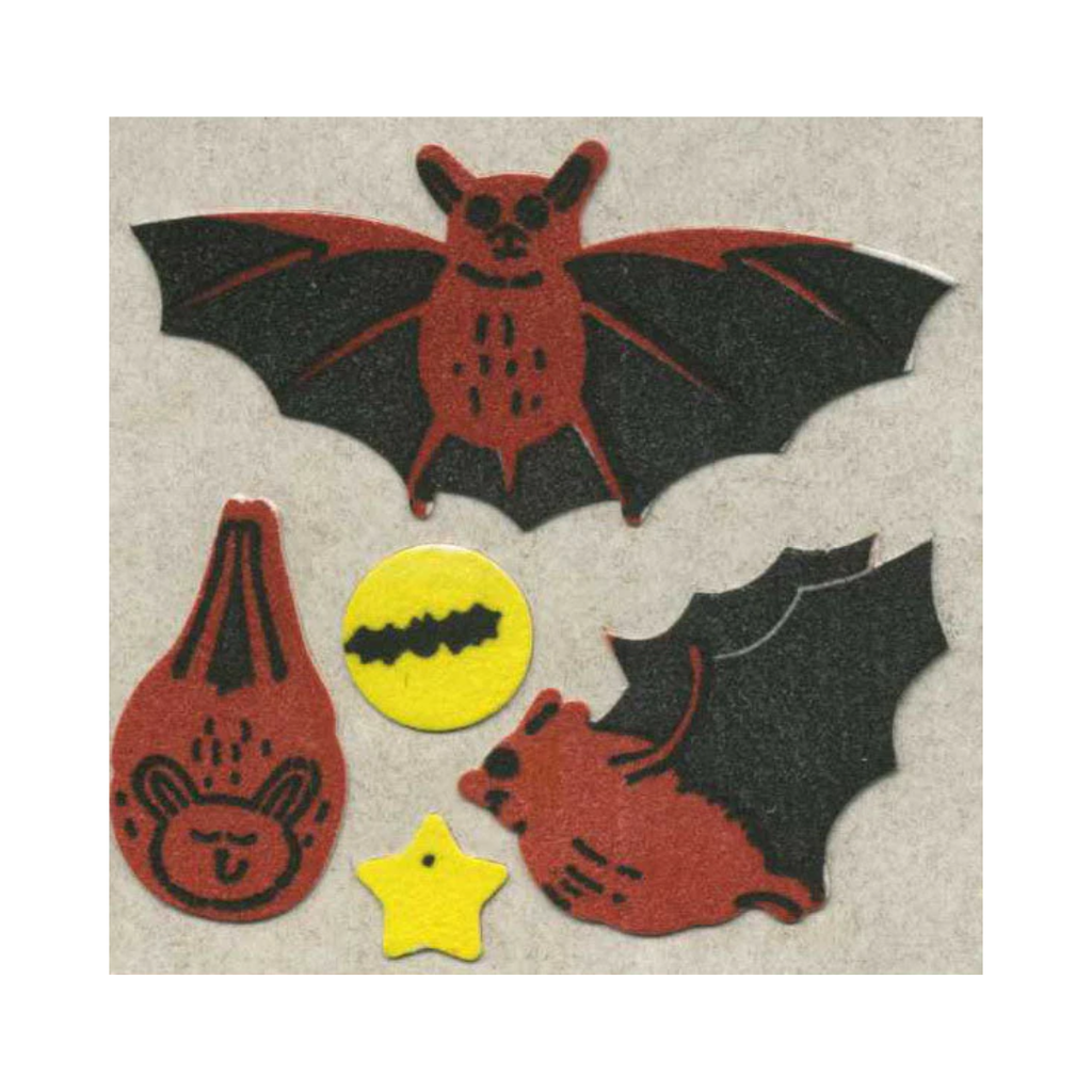 Bats Fuzzy Sticker Sheet