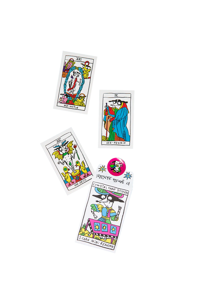 Cowgirl Tarot Sticker Blind Bag: 3-Card Mini Reading