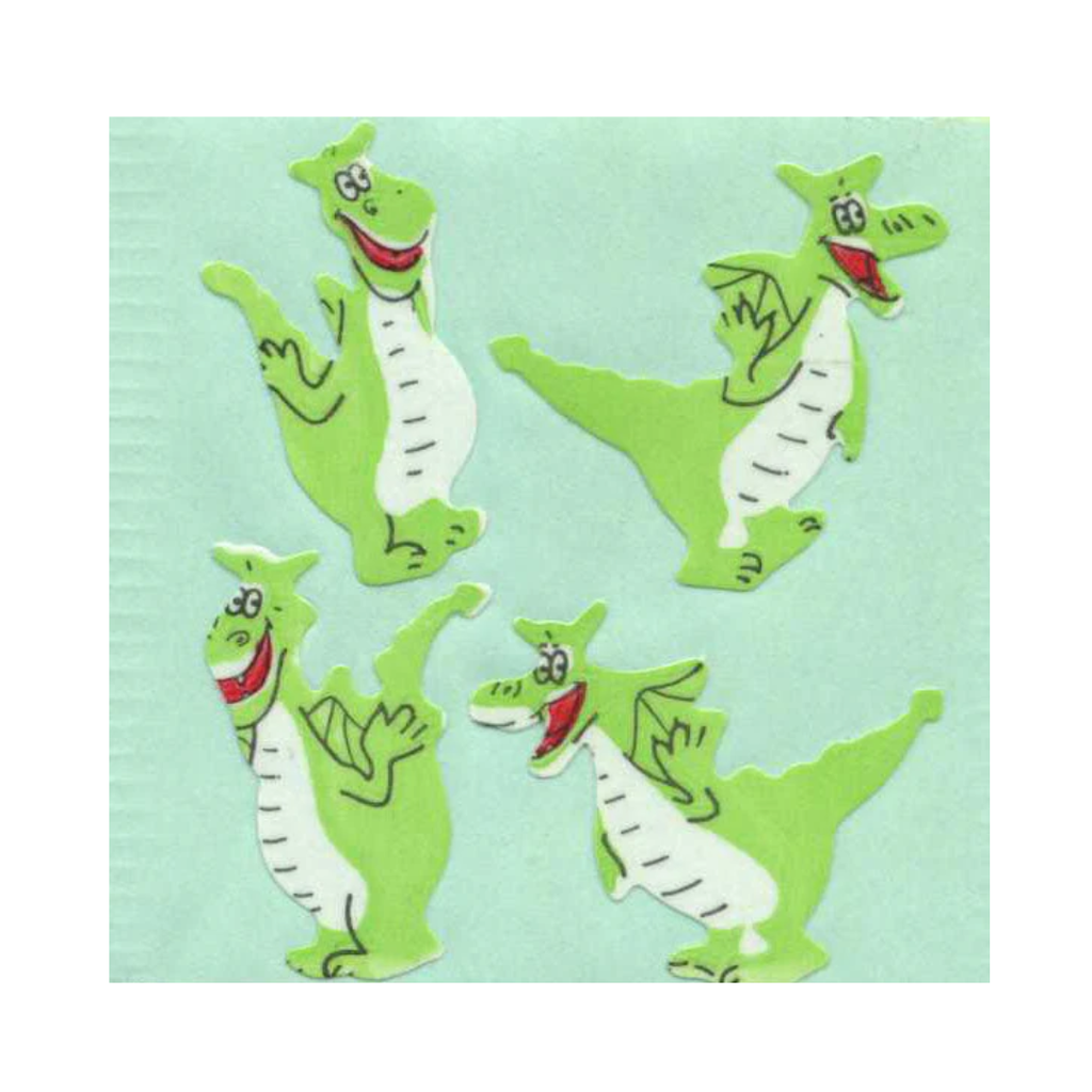 Funny Dragons Paper Sticker Sheet