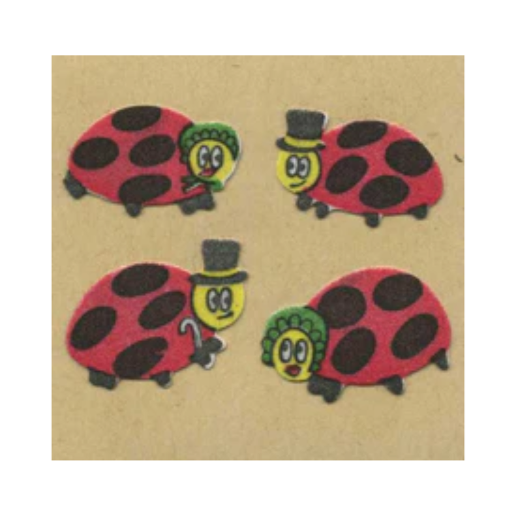 Ladybirds Fuzzy Sticker Sheet