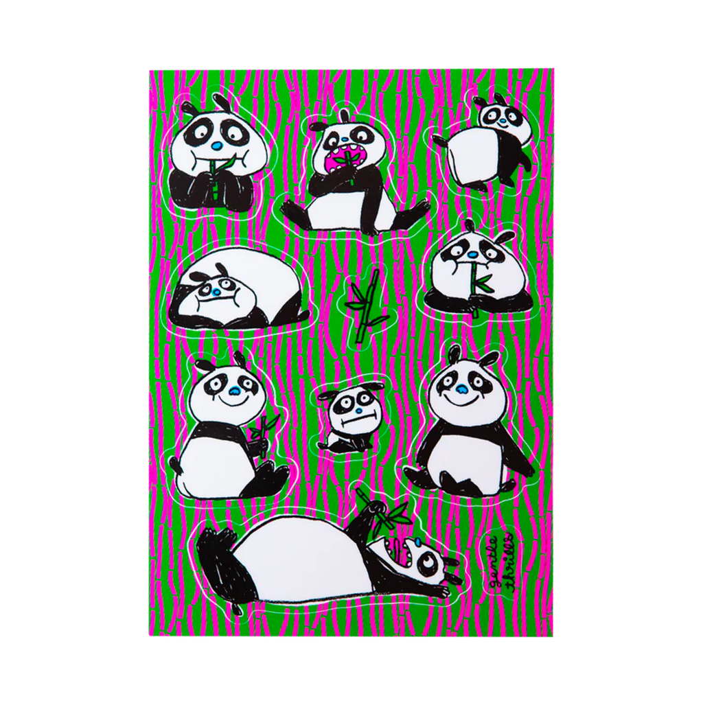 Pandas Sticker Sheet